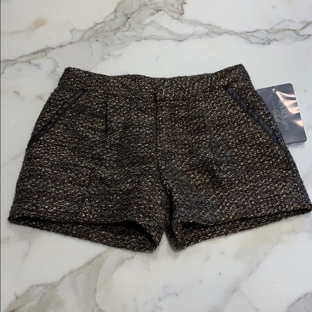 Zara Girls tweed shorts NEW
